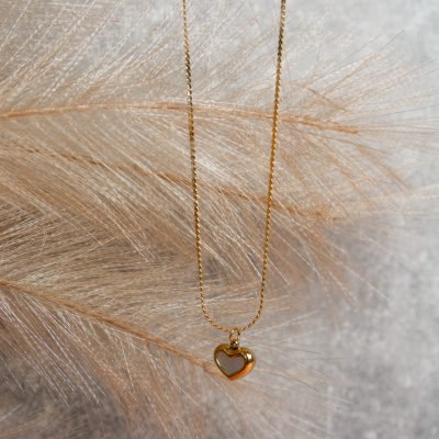 Nerūdijančio plieno kaklo pakabukas | širdelė